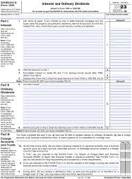 New Irs Schedule B Tax Form Instructions And Printable Forms For