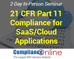 21 CFR Part 11 Compliance for SaaS/Cloud Applications
