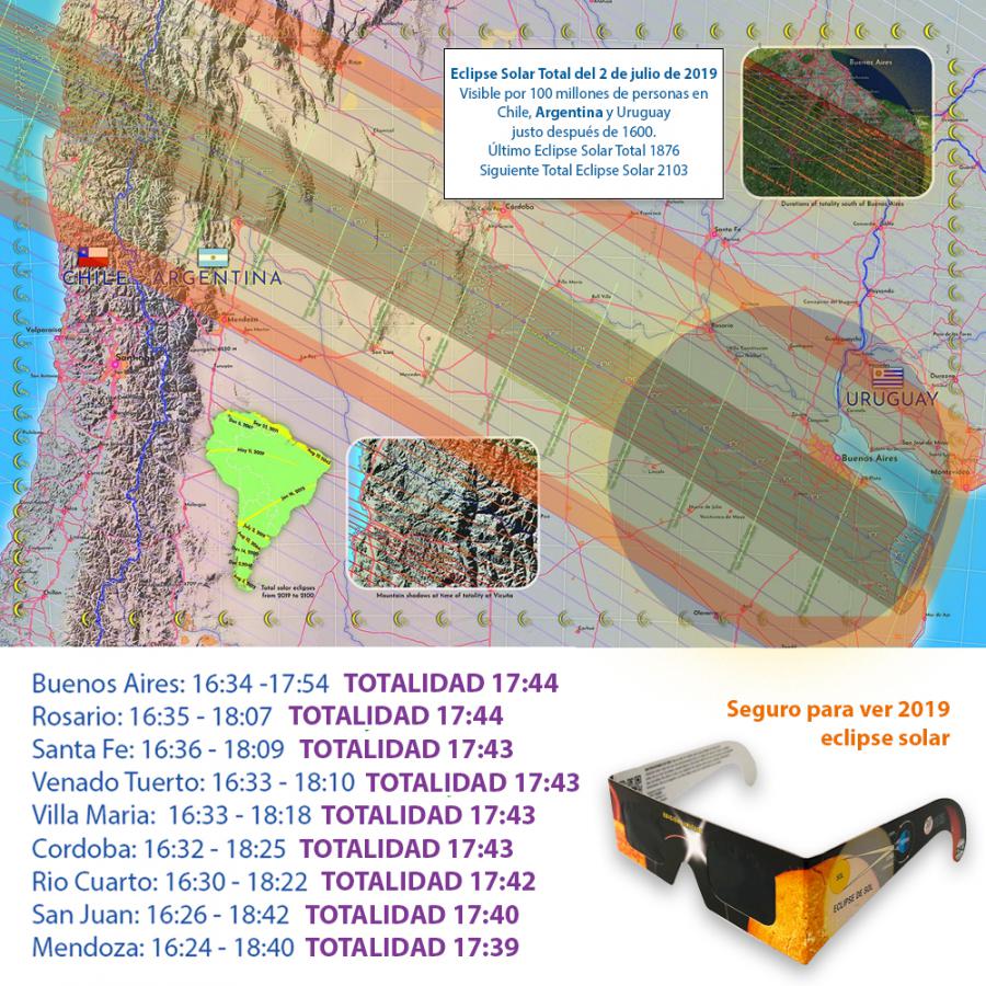 Es hora de ver el eclipse solar total