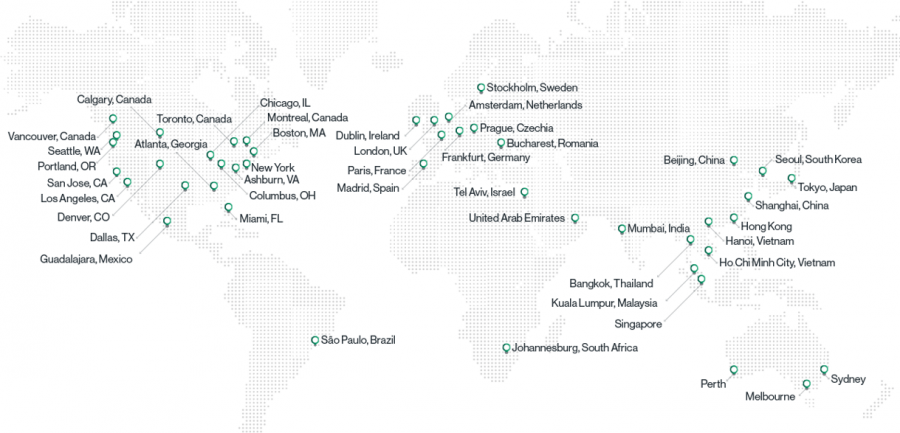 Map of Cato PoPs