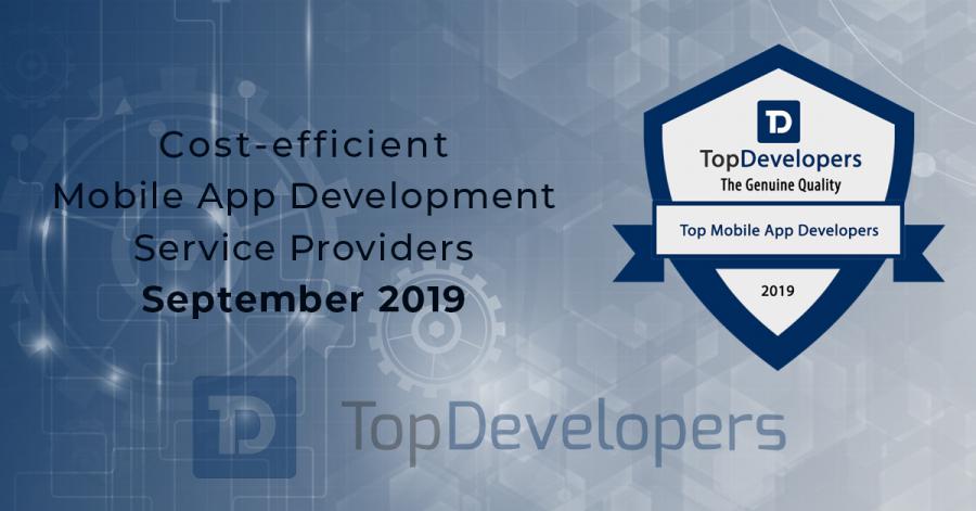 Cost- efficient mobile app development service providers of September 2019