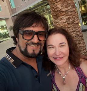 Craig Shah (L), Founder of EVOKE, poses for a photo with M. Teresa Lawrence, President & Executive Director, The Trueness Project. Photo Courtesy.