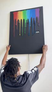 Artlanta places Light Wrappers Art on Wall