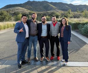 Leomhann Enterprises In Front Of California Mountainscape