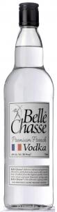 Photograph of Belle Chasse Premium French Vodka in clear glass bottle