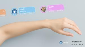 ZOME - Spatial Wearable Interface on Apple Vision Pro