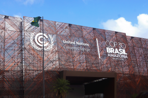 The outside of the COP30 venue in Belém, Brazil