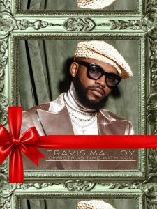 Singer Travis Malloy photographed for the cover of his holiday album