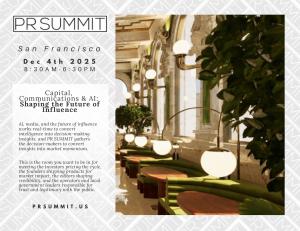 PR Summit San Francisco Dec 3-4, 2025