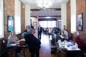 Nashville’s General Hospital health screenings tables at the Church of Scientology Nashville during Red Ribbon Week.