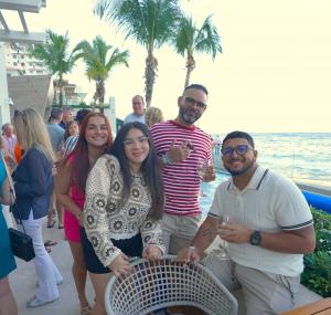 Guests enjoy stunning outdoor setting for reception and networking Madison Insurance Group 2025 Annual Conference Condado Vanderbilt Hotel San Juan Puerto Rico