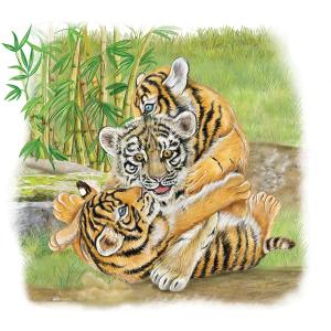 Art of Zoya and her adoptive siblings playing together