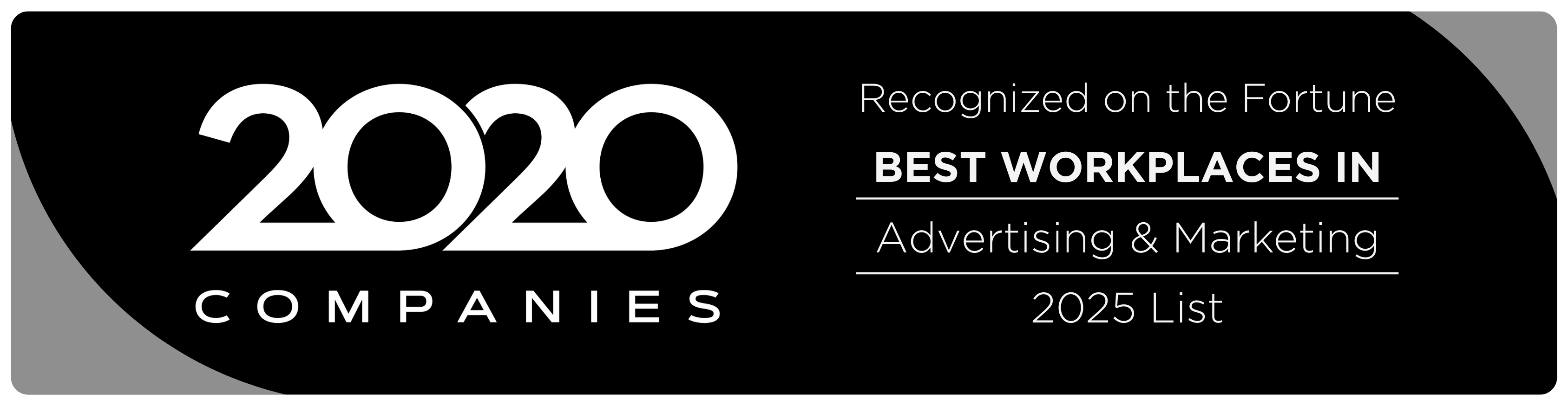Banner - 2025 Forbes Best Workplaces in Advertising & Marketing