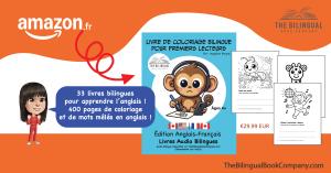 anglais–français livre audio bilingue et Livre de coloriage bilingue