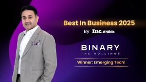 The Binary Holdings Wins Emerging Tech Award at Inc. Arabia's Best in Business 2025
