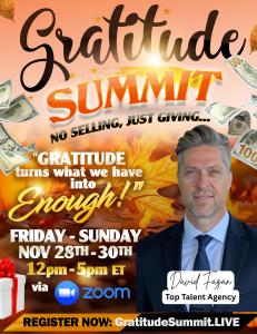 David Fagan Joins the Gratitude Summit