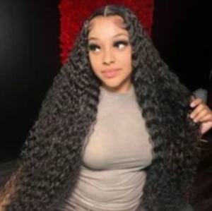Deep wave lace frontal wig