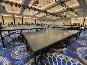 Smartstage platforms / decks being prep'd for a global brand activation