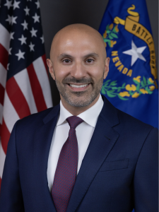 Formal headshot of George Alwan, the newly appointed Special Envoy to the Middle East for Nevada.
