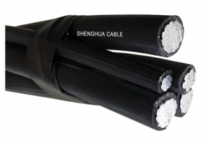 1KV Aerial Bundled Cables Aluminium Phase Conductor  Street Lighting Conductor Compact Circular