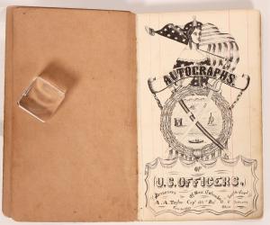 Historical record of Civil War Prisoners of War at Columbia, S.C., compiled by A.A. Taylor, Captain, 122nd Reg, Ohio Volunteers, containing over 470 autographs of Union officers. Estimate: $8,000-$20,000.
