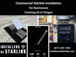 Oregon Commercial Starlink Installation Services - Installers of Starlink, (877) 309-1050.