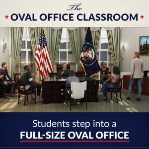 Interior rendering of oval office classroom