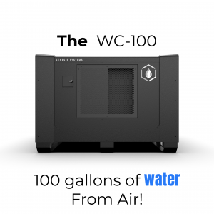 WaterCube 100 provides the daily water needs of an entire household as the world's first waterless well, winning CES 2024 Innovation Honors. WaterCube 100 acts as a whole home water supply, making water from air at peak efficiency.