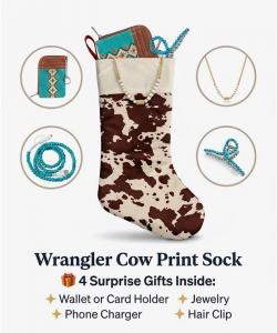 Wrangler Animal Print Xmas Stocking Mystery Bag