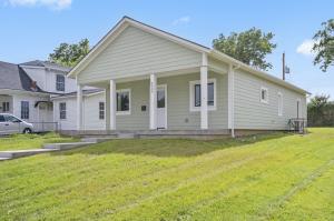 Side angle of a small bungalow house