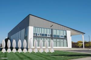 Flower Turbines on ground level