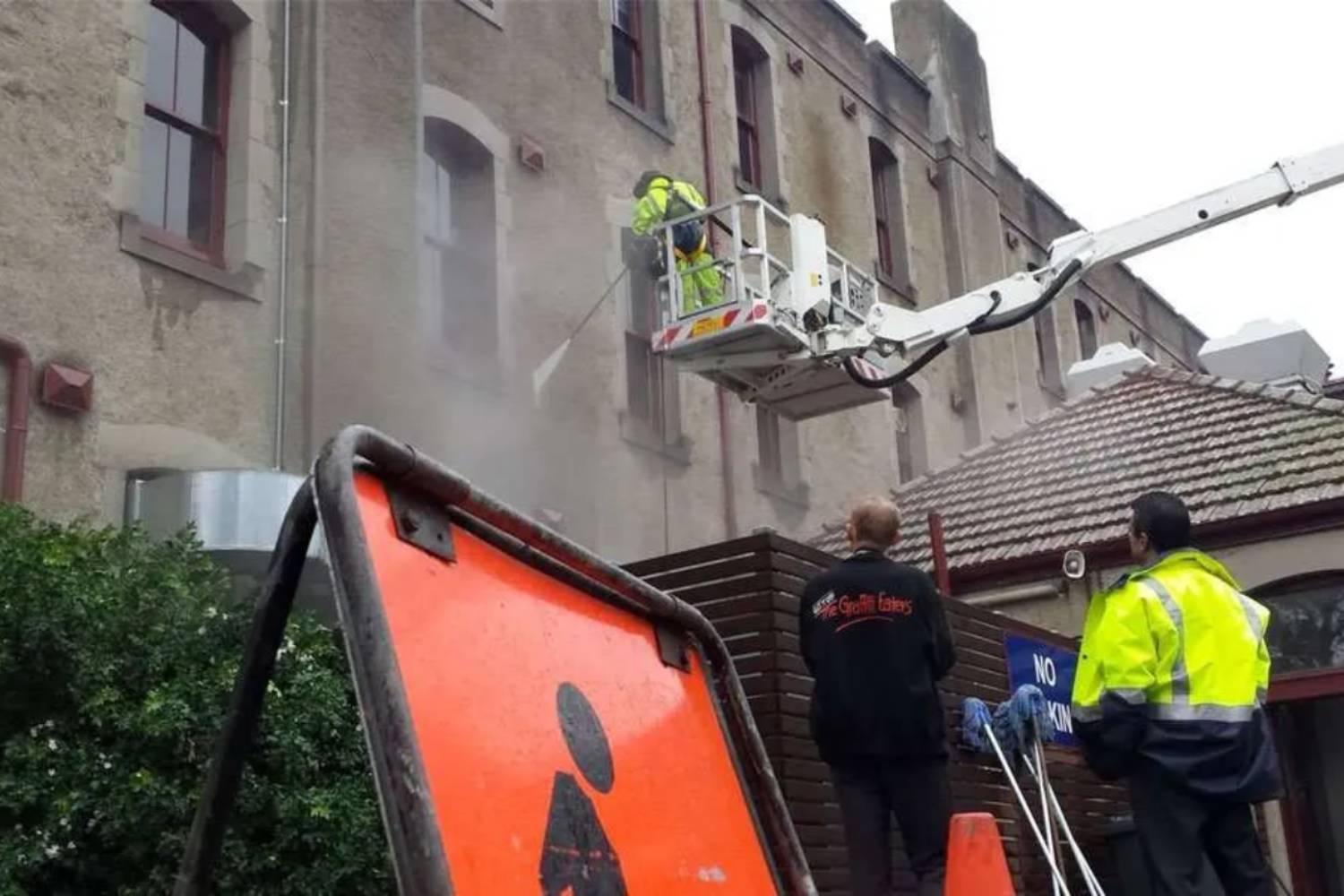 Hochdruckreinigung von Fassaden