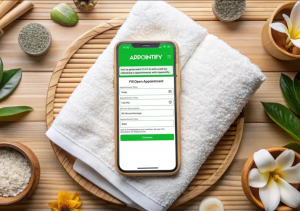 Appointify iOS app running on iPhone