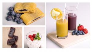 De-Sugared Smoothies, fruit snacks, fruit filled cookies, yogurt prep