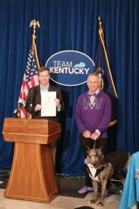 Governor of Kentucky signs "Ethan's Law" into law with the real Jeff Callaway and Ethan