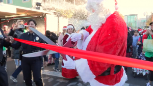 Santa Claus Cutting The Ribbon for LATLC's Comfort & Joy, "A Miracle on 34th Street" in Los Angeles