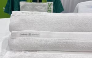 Xerafy RFID Laundry Tags Heat Sealed on Towels