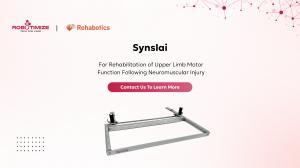 Synslai mirror therapy rehabilitation device for upper limb motor function recovery following stroke and neurological injury.