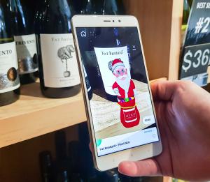 Xmas Wine Connection Augmented Reality Campaign