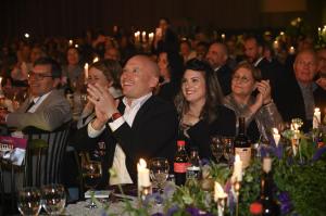 Shalva Deputy CEO and the audience applauding the President of the State of Israel