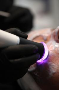 Advanced facial treatment device at Allegria Spa Aurora Ohio