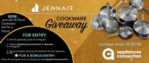 Appliances Connection 2019 Black Friday Sale Jenn-Air Cookware Giveaway: Banner