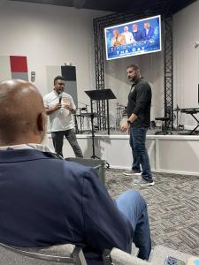 CEO Jereme Dozier Speaking at a Church Event about Security Importance