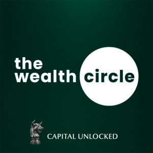 Logos for The Wealth Circle and Capital Unlocked, showcasing the platform’s business education and capital raising programs.