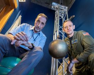 Dr. Frank Narducci, professor of physics at Naval Postgraduate School with his doctoral student U.S. Navy Cmdr. Jens Berdahl are advancing defense applications of quantum science.