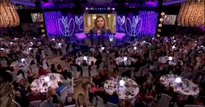 The stage and audience at the Pride of Britain Awards, where Maja Kazazic surprised her rescuer live on ITV.