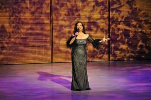 Award-winning singer Cristina Fontanelli singing on-stage at Carnegie Hall