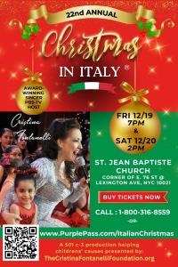 22nd-annual NYC Christmas in Italy® Concert Poster