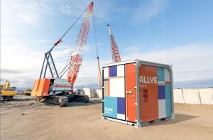 Allye Energy MAX500 deployed to a construction site