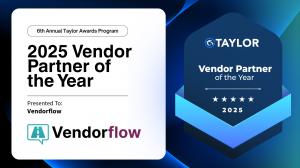 2025 Taylor Logistics Vendor Partner of the Year